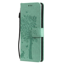 Load image into Gallery viewer, Tree &amp; Cat Pattern Pressed Printing Horizontal Flip PU Leather Case with Holder &amp; Card Slots &amp; Wallet &amp; Lanyard, For OPPO Reno5 Pro+ 5G / Find X3 Neo, For OPPO Find X3 / X3 Pro, For OPPO Realme 8 4G / Realme 8 Pro 4G, For OPPO Realme V13 5G / Realme 8 5G