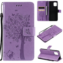 Load image into Gallery viewer, Tree &amp; Cat Pattern Pressed Printing Horizontal Flip PU Leather Case with Holder &amp; Card Slots &amp; Wallet &amp; Lanyard, For OPPO Reno5 Pro+ 5G / Find X3 Neo, For OPPO Find X3 / X3 Pro, For OPPO Realme 8 4G / Realme 8 Pro 4G, For OPPO Realme V13 5G / Realme 8 5G
