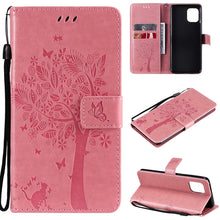 Load image into Gallery viewer, Tree &amp; Cat Pattern Pressed Printing Horizontal Flip PU Leather Case with Holder &amp; Card Slots &amp; Wallet &amp; Lanyard, For OPPO Reno5 Pro+ 5G / Find X3 Neo, For OPPO Find X3 / X3 Pro, For OPPO Realme 8 4G / Realme 8 Pro 4G, For OPPO Realme V13 5G / Realme 8 5G
