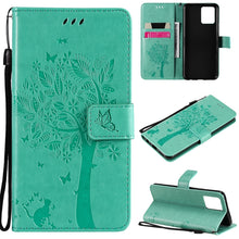 Load image into Gallery viewer, Tree &amp; Cat Pattern Pressed Printing Horizontal Flip PU Leather Case with Holder &amp; Card Slots &amp; Wallet &amp; Lanyard, For OPPO Reno5 Pro+ 5G / Find X3 Neo, For OPPO Find X3 / X3 Pro, For OPPO Realme 8 4G / Realme 8 Pro 4G, For OPPO Realme V13 5G / Realme 8 5G
