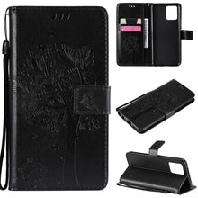 Load image into Gallery viewer, Tree &amp; Cat Pattern Pressed Printing Horizontal Flip PU Leather Case with Holder &amp; Card Slots &amp; Wallet &amp; Lanyard, For OPPO Reno5 Pro+ 5G / Find X3 Neo, For OPPO Find X3 / X3 Pro, For OPPO Realme 8 4G / Realme 8 Pro 4G, For OPPO Realme V13 5G / Realme 8 5G