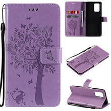 Load image into Gallery viewer, Tree &amp; Cat Pattern Pressed Printing Horizontal Flip PU Leather Case with Holder &amp; Card Slots &amp; Wallet &amp; Lanyard, For OPPO Reno5 Pro+ 5G / Find X3 Neo, For OPPO Find X3 / X3 Pro, For OPPO Realme 8 4G / Realme 8 Pro 4G, For OPPO Realme V13 5G / Realme 8 5G