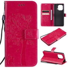Load image into Gallery viewer, Tree &amp; Cat Pattern Pressed Printing Horizontal Flip PU Leather Case with Holder &amp; Card Slots &amp; Wallet &amp; Lanyard, For Xiaomi Mi 11 Lite 5G, For Xiaomi Mi 11 Pro