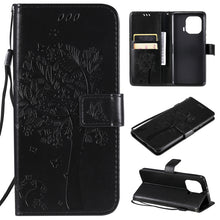 Load image into Gallery viewer, Tree &amp; Cat Pattern Pressed Printing Horizontal Flip PU Leather Case with Holder &amp; Card Slots &amp; Wallet &amp; Lanyard, For Xiaomi Mi 11 Lite 5G, For Xiaomi Mi 11 Pro