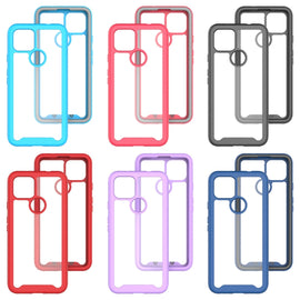 Starry Sky Solid Color Series Shockproof PC + TPU Case, For Google Pixel 5A 5G, For Samsung Galaxy A22 5G