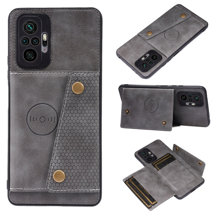 Double Buckle PU + TPU Shockproof Magnetic Protective Case with Card Slot & Holder, For Xiaomi Redmi Note 10 Pro Max, For Xiaomi Mi 11 Ultra, For Xiaomi Mi 11 Pro, For Xiaomi Mi 11 Lite