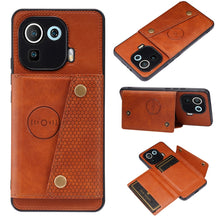 Load image into Gallery viewer, Double Buckle PU + TPU Shockproof Magnetic Protective Case with Card Slot &amp; Holder, For Xiaomi Redmi Note 10 Pro Max, For Xiaomi Mi 11 Ultra, For Xiaomi Mi 11 Pro, For Xiaomi Mi 11 Lite