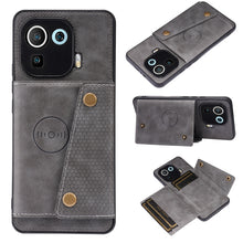 Load image into Gallery viewer, Double Buckle PU + TPU Shockproof Magnetic Protective Case with Card Slot &amp; Holder, For Xiaomi Redmi Note 10 Pro Max, For Xiaomi Mi 11 Ultra, For Xiaomi Mi 11 Pro, For Xiaomi Mi 11 Lite