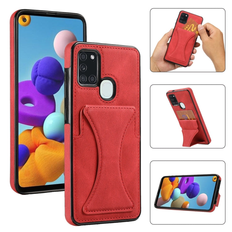 Ultra-thin Shockproof Protective Case with Holder, For Samsung Galaxy A21s, For Samsung Galaxy A32, For Samsung Galaxy A42 5G, For Samsung Galaxy A50, For Samsung Galaxy A51 5G, For Samsung Galaxy A52 5G / 4G, For Samsung Galaxy A71 5G                 ...