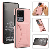 Ultra-thin Shockproof Protective Case with Holder, For Samsung Galaxy S20 Ultra, For Samsung Galaxy S21 5G, For Samsung Galaxy S21+ 5G
