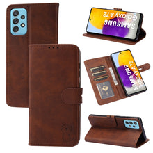 Load image into Gallery viewer, Embossed Happy Cat Pattern Horizontal Flip Leather Case with Holder &amp; Card Slots &amp; Wallet, For Samsung Galaxy S21 FE, For Samsung Galaxy A12, For Samsung Galaxy A22 4G, For Samsung Galaxy A22 5G EU Version, For Samsung Galaxy A32 4G                    ...