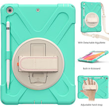 Load image into Gallery viewer, Pure Color Silicone + PC Protective Case with Holder &amp; Shoulder Strap, For iPad 10.2 2021 / 2020 / 2019, For Samsung Galaxy Tab A7 (2020) T500