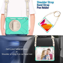 Load image into Gallery viewer, Pure Color Silicone + PC Protective Case with Holder &amp; Shoulder Strap, For iPad 10.2 2021 / 2020 / 2019, For Samsung Galaxy Tab A7 (2020) T500