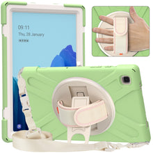 Load image into Gallery viewer, Pure Color Silicone + PC Protective Case with Holder &amp; Shoulder Strap, For iPad 10.2 2021 / 2020 / 2019, For Samsung Galaxy Tab A7 (2020) T500