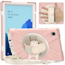 Load image into Gallery viewer, Pure Color Silicone + PC Protective Case with Holder &amp; Shoulder Strap, For iPad 10.2 2021 / 2020 / 2019, For Samsung Galaxy Tab A7 (2020) T500
