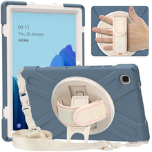 Load image into Gallery viewer, Pure Color Silicone + PC Protective Case with Holder &amp; Shoulder Strap, For iPad 10.2 2021 / 2020 / 2019, For Samsung Galaxy Tab A7 (2020) T500