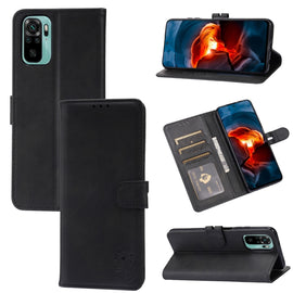 Embossed Happy Cat Pattern Horizontal Flip Leather Case with Holder & Card Slots & Wallet, For Xiaomi Redmi Note 10 4G, For Xiaomi Redmi Note 10 5G, For Xiaomi Redmi Note 10 Pro