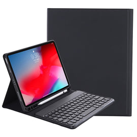 Y-C11B 2021 Detachable Candy Color Skin Texture Round Keycap Bluetooth Keyboard Leather Case with Pen Slot & Stand, For iPad Pro 11 2021 / Air4 / Air5 / Pro 11