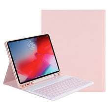 Load image into Gallery viewer, Y-C11B 2021 Detachable Candy Color Skin Texture Round Keycap Bluetooth Keyboard Leather Case with Pen Slot &amp; Stand, For iPad Pro 11 2021 / Air4 / Air5 / Pro 11