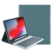 Load image into Gallery viewer, Y-C11B 2021 Detachable Candy Color Skin Texture Round Keycap Bluetooth Keyboard Leather Case with Pen Slot &amp; Stand, For iPad Pro 11 2021 / Air4 / Air5 / Pro 11