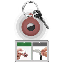 Load image into Gallery viewer, Dual-Side Hollow Anti-scratch Silicone Shockproof Protective Cover Case with Keychain Hook Loop, For AirTag