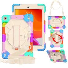 Load image into Gallery viewer, Contrast Color Robot Shockproof Silicon + PC Protective Case with Holder &amp; Shoulder Strap, For iPad 10.2 2021 / 2020 / 2019