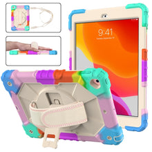 Load image into Gallery viewer, Contrast Color Robot Shockproof Silicon + PC Protective Case with Holder &amp; Shoulder Strap, For iPad 10.2 2021 / 2020 / 2019