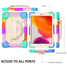 Load image into Gallery viewer, Contrast Color Robot Shockproof Silicon + PC Protective Case with Holder &amp; Shoulder Strap, For iPad 10.2 2021 / 2020 / 2019