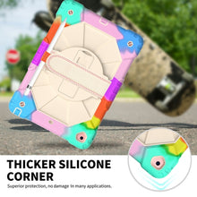 Load image into Gallery viewer, Contrast Color Robot Shockproof Silicon + PC Protective Case with Holder &amp; Shoulder Strap, For iPad 10.2 2021 / 2020 / 2019