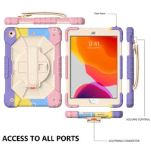 Load image into Gallery viewer, Contrast Color Robot Shockproof Silicon + PC Protective Case with Holder &amp; Shoulder Strap, For iPad 10.2 2021 / 2020 / 2019