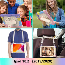 Load image into Gallery viewer, Contrast Color Robot Shockproof Silicon + PC Protective Case with Holder &amp; Shoulder Strap, For iPad 10.2 2021 / 2020 / 2019