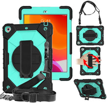 Load image into Gallery viewer, Contrast Color Robot Shockproof Silicon + PC Protective Case with Holder &amp; Shoulder Strap, For iPad 10.2 2021 / 2020 / 2019