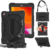 Load image into Gallery viewer, Contrast Color Robot Shockproof Silicon + PC Protective Case with Holder &amp; Shoulder Strap, For iPad 10.2 2021 / 2020 / 2019