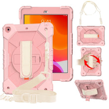 Load image into Gallery viewer, Contrast Color Robot Shockproof Silicon + PC Protective Case with Holder &amp; Shoulder Strap, For iPad 10.2 2021 / 2020 / 2019