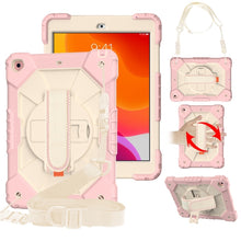 Load image into Gallery viewer, Contrast Color Robot Shockproof Silicon + PC Protective Case with Holder &amp; Shoulder Strap, For iPad 10.2 2021 / 2020 / 2019