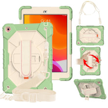 Load image into Gallery viewer, Contrast Color Robot Shockproof Silicon + PC Protective Case with Holder &amp; Shoulder Strap, For iPad 10.2 2021 / 2020 / 2019