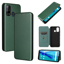 Load image into Gallery viewer, Carbon Fiber Texture Magnetic Horizontal Flip TPU + PC + PU Leather Case with Card Slot, For Oukitel C23 Pro, For Samsung Galaxy A22 4G, For ZTE Libero 5G