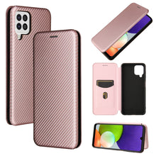 Load image into Gallery viewer, Carbon Fiber Texture Magnetic Horizontal Flip TPU + PC + PU Leather Case with Card Slot, For Oukitel C23 Pro, For Samsung Galaxy A22 4G, For ZTE Libero 5G