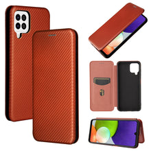 Load image into Gallery viewer, Carbon Fiber Texture Magnetic Horizontal Flip TPU + PC + PU Leather Case with Card Slot, For Oukitel C23 Pro, For Samsung Galaxy A22 4G, For ZTE Libero 5G