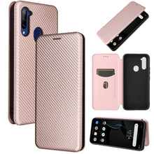 Load image into Gallery viewer, Carbon Fiber Texture Magnetic Horizontal Flip TPU + PC + PU Leather Case with Card Slot, For Oukitel C23 Pro, For Samsung Galaxy A22 4G, For ZTE Libero 5G