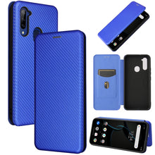 Load image into Gallery viewer, Carbon Fiber Texture Magnetic Horizontal Flip TPU + PC + PU Leather Case with Card Slot, For Oukitel C23 Pro, For Samsung Galaxy A22 4G, For ZTE Libero 5G