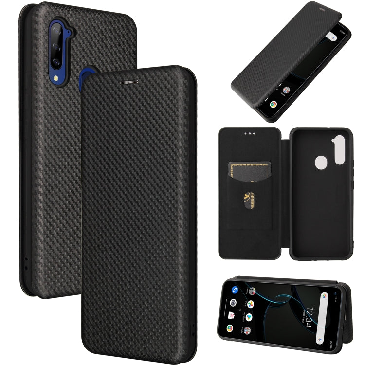 Carbon Fiber Texture Magnetic Horizontal Flip TPU + PC + PU Leather Case with Card Slot, For Oukitel C23 Pro, For Samsung Galaxy A22 4G, For ZTE Libero 5G