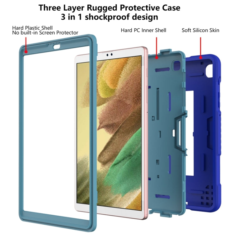 Contrast Color Robot Shockproof Silicone + PC Protective Case with Holder, For Samsung Galaxy Tab A7 Lite T220 / T225 (2021)
