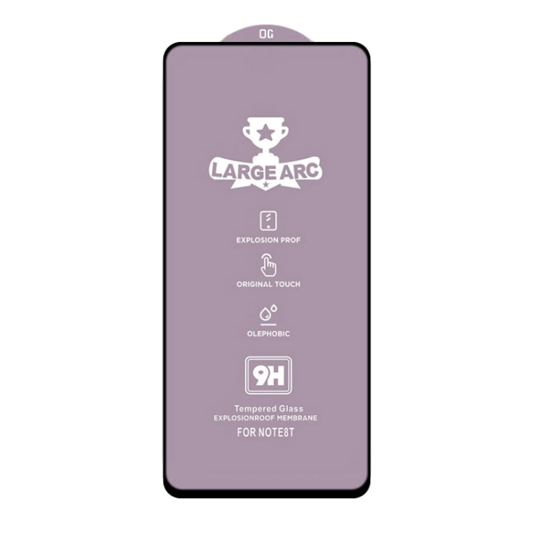 25 PCS 9H HD Large Arc High Alumina Full Screen Tempered Glass Film, For Samsung Galaxy A52 4G (25 PCS)