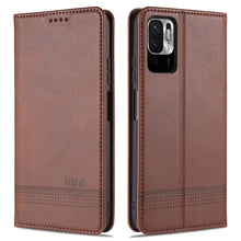 Load image into Gallery viewer, AZNS Magnetic Calf Texture Horizontal Flip Leather Case with Card Slots &amp; Holder &amp; Wallet, For vivo 21, For Xiaomi Redmi Note 10 5G, For Xiaomi Poco M3 Pro 5G