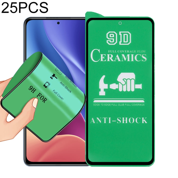 25 PCS 9D Full Screen Full Glue Ceramic Film, For Samsung Galaxy A02s (25 PCS), For Xiaomi Redmi K40 Pro (25 PCS), For Xiaomi Mi 10i (25 PCS), For Samsung Galaxy A12 / A12 Nacho / M12 / A13 5G (25 PCS), For Xiaomi Mi 11i / Mi 11X / Mi 11X Pro (25 PCS) ...