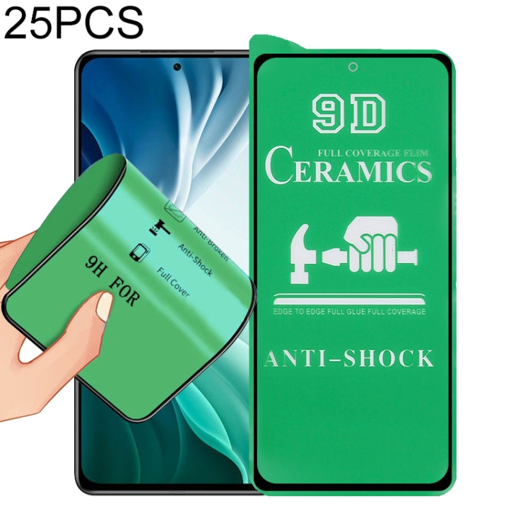 25 PCS 9D Full Screen Full Glue Ceramic Film, For Samsung Galaxy A02s (25 PCS), For Xiaomi Redmi K40 Pro (25 PCS), For Xiaomi Mi 10i (25 PCS), For Samsung Galaxy A12 / A12 Nacho / M12 / A13 5G (25 PCS), For Xiaomi Mi 11i / Mi 11X / Mi 11X Pro (25 PCS) ...