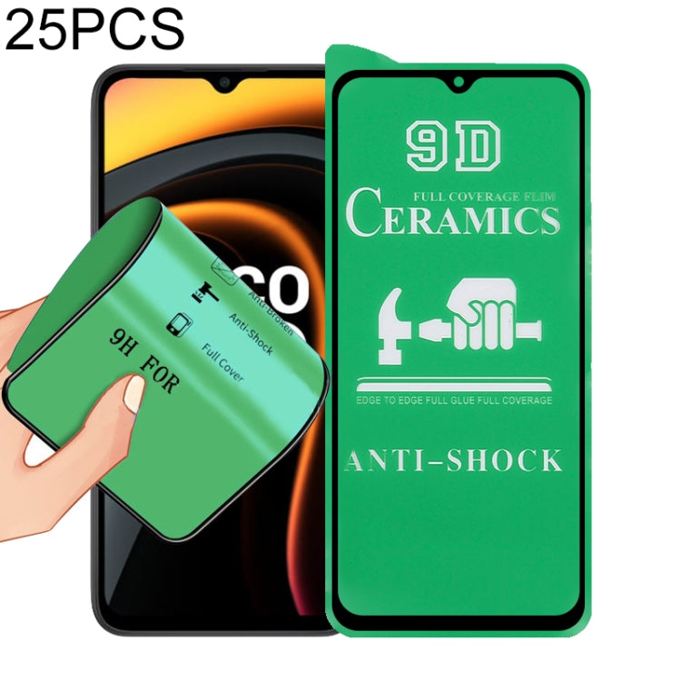 25 PCS 9D Full Screen Full Glue Ceramic Film, For Samsung Galaxy A02s (25 PCS), For Xiaomi Redmi K40 Pro (25 PCS), For Xiaomi Mi 10i (25 PCS), For Samsung Galaxy A12 / A12 Nacho / M12 / A13 5G (25 PCS), For Xiaomi Mi 11i / Mi 11X / Mi 11X Pro (25 PCS) ...