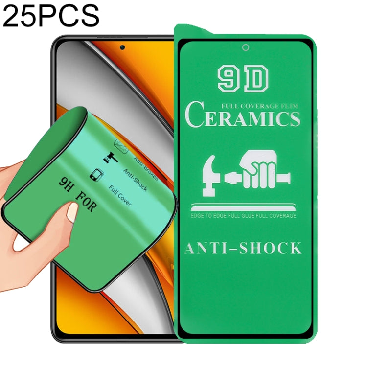 25 PCS 9D Full Screen Full Glue Ceramic Film, For Samsung Galaxy A02s (25 PCS), For Xiaomi Redmi K40 Pro (25 PCS), For Xiaomi Mi 10i (25 PCS), For Samsung Galaxy A12 / A12 Nacho / M12 / A13 5G (25 PCS), For Xiaomi Mi 11i / Mi 11X / Mi 11X Pro (25 PCS) ...