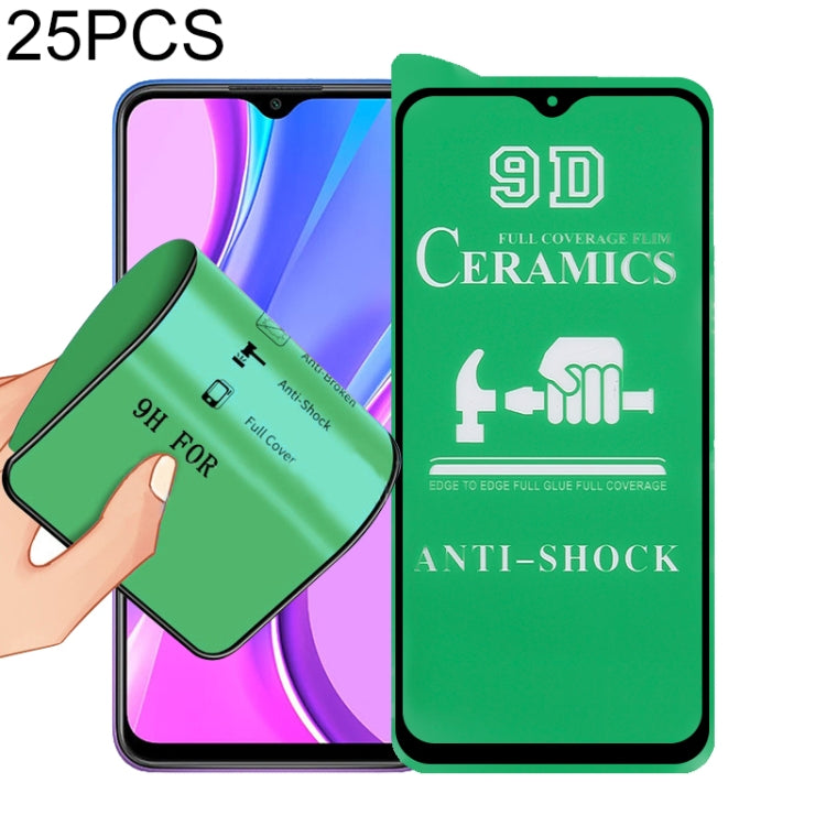 25 PCS 9D Full Screen Full Glue Ceramic Film, For Samsung Galaxy A02s (25 PCS), For Xiaomi Redmi K40 Pro (25 PCS), For Xiaomi Mi 10i (25 PCS), For Samsung Galaxy A12 / A12 Nacho / M12 / A13 5G (25 PCS), For Xiaomi Mi 11i / Mi 11X / Mi 11X Pro (25 PCS) ...